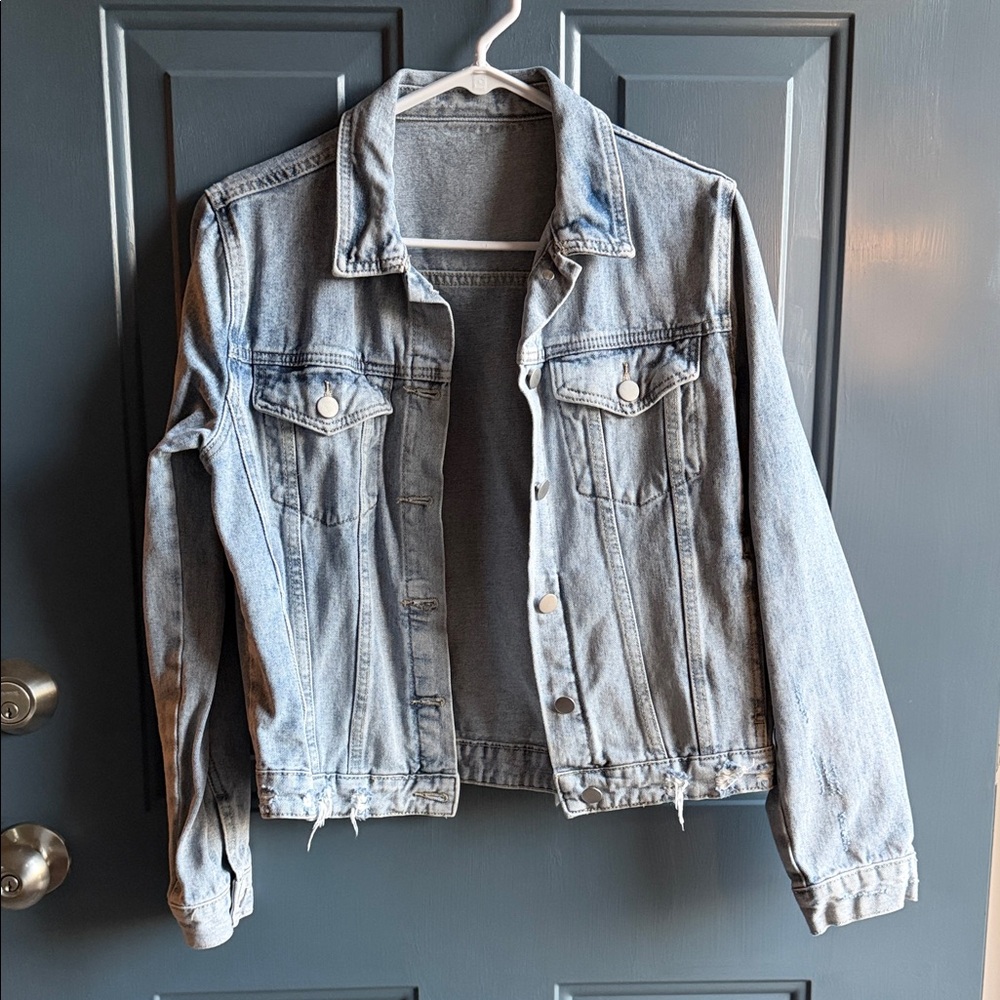 SHEIN Light Blue Jean Jacket